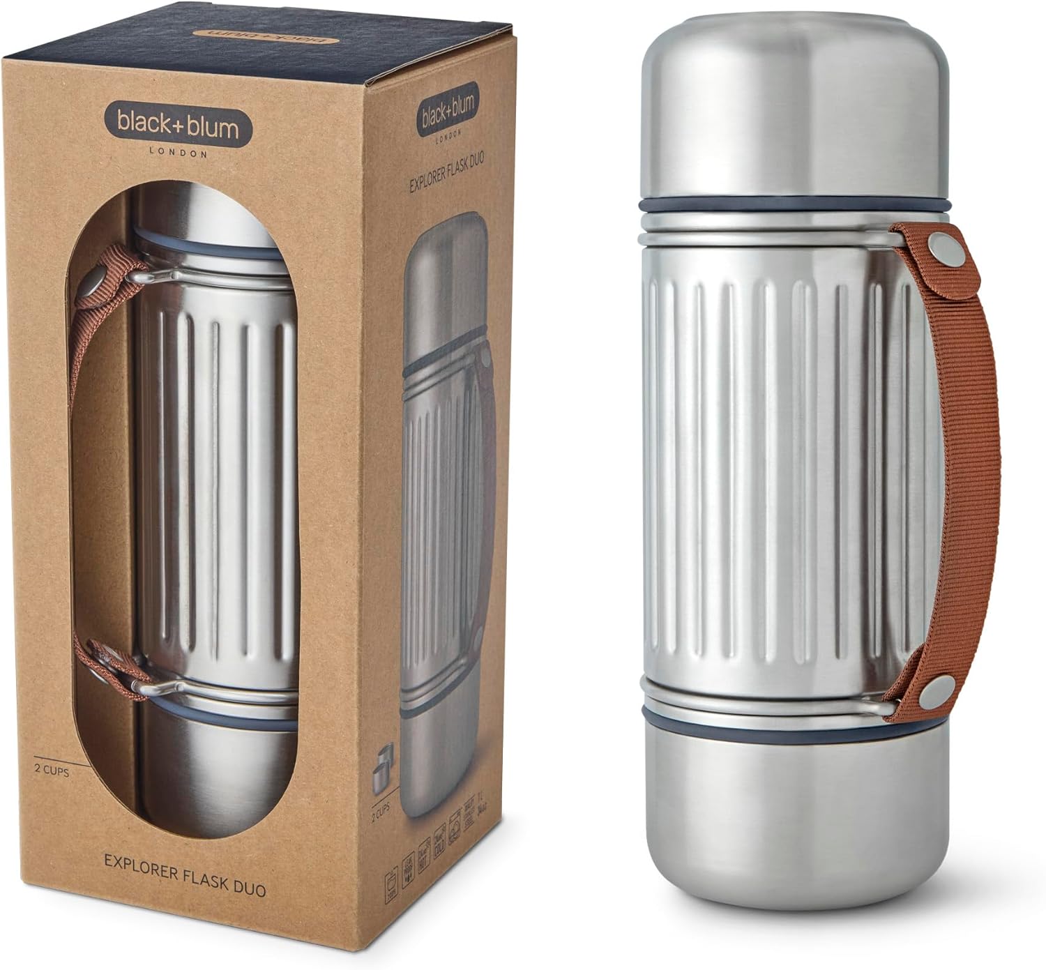 BLACK+BLUM Insulated Explorer Flask Duo 1L with 2 Cups