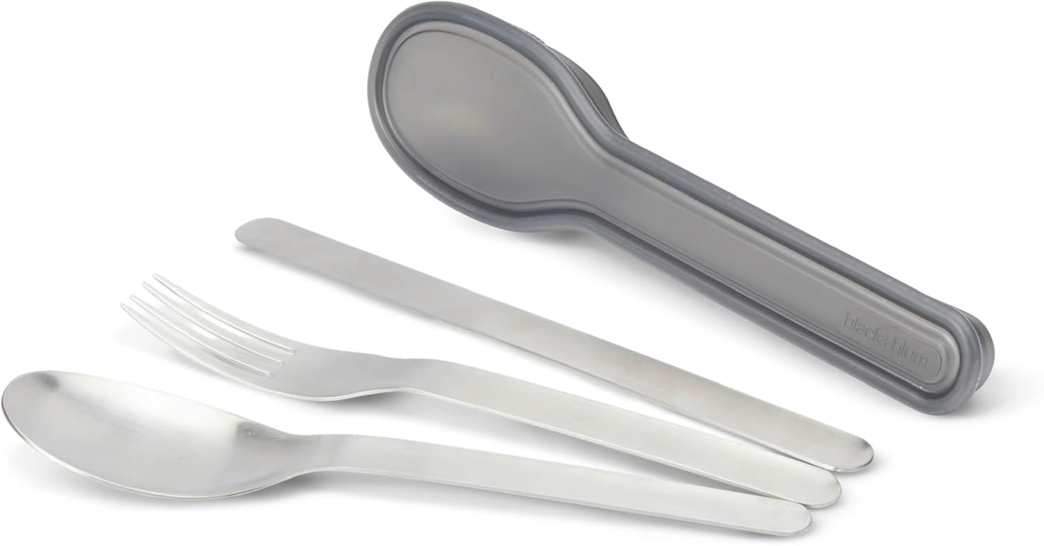 BLACK+BLUM Stainless Steel Nesting Travel Cutlery Set